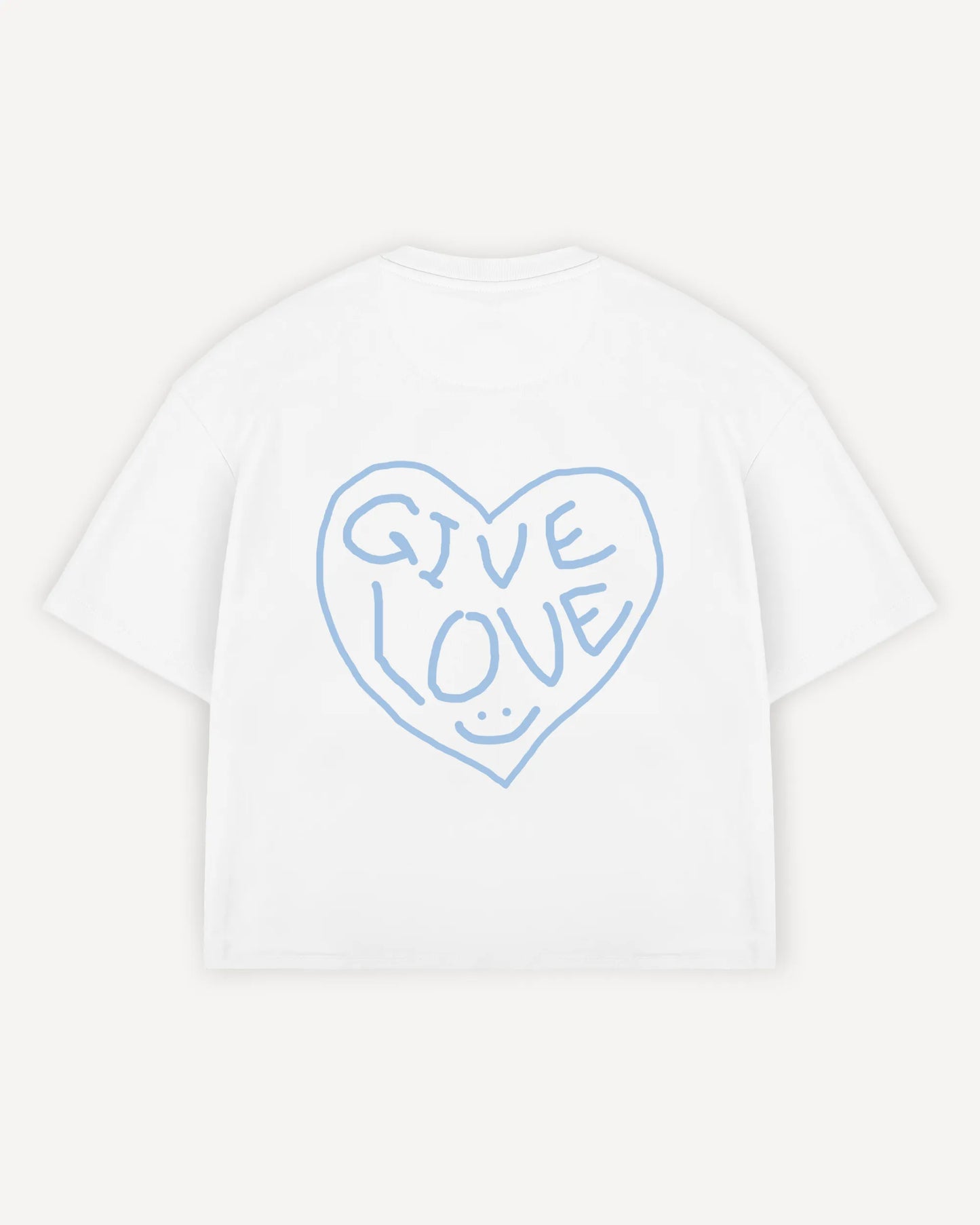 Cropped T-Shirt "Give love"