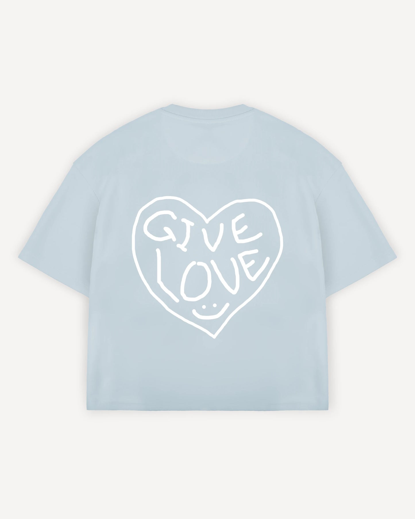Cropped T-Shirt "Give love"
