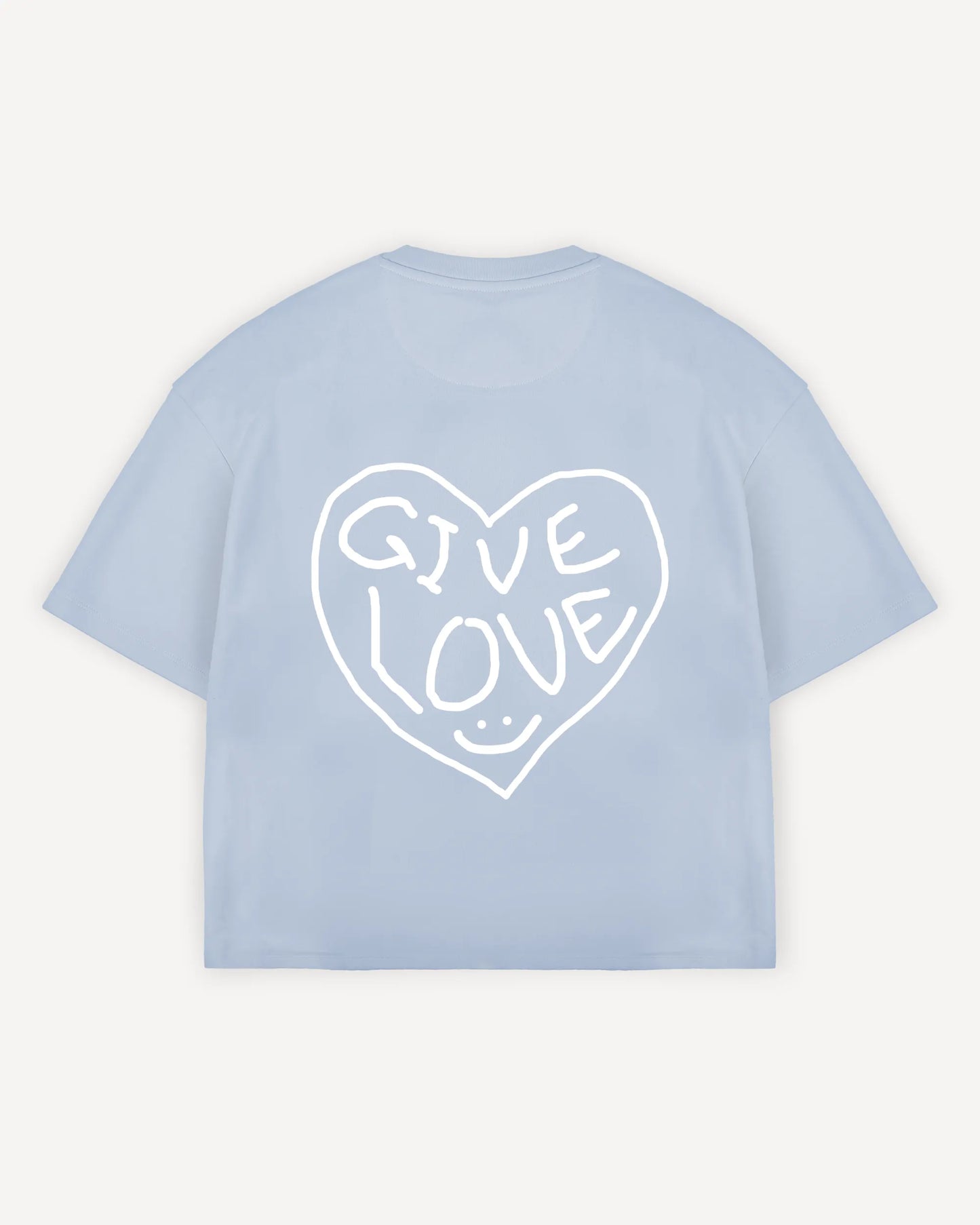 Cropped T-Shirt "Give love"