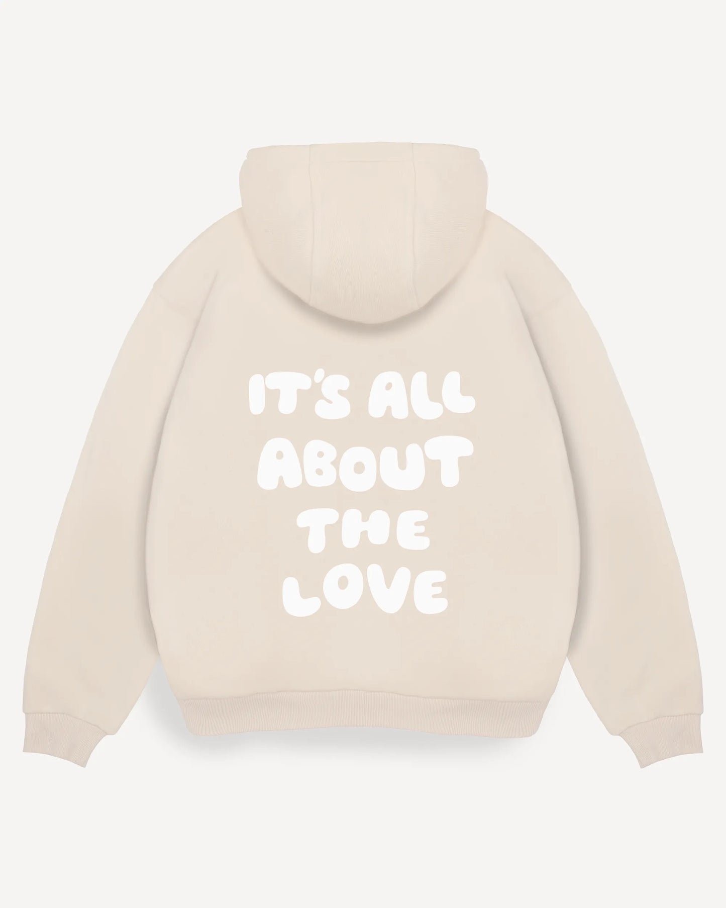 Hoodie "it's all about the love"