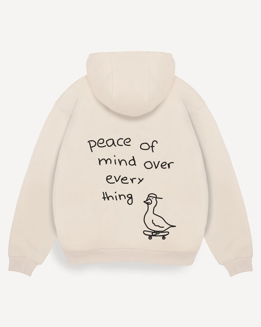 Hoodie "Peace of mind over everything"