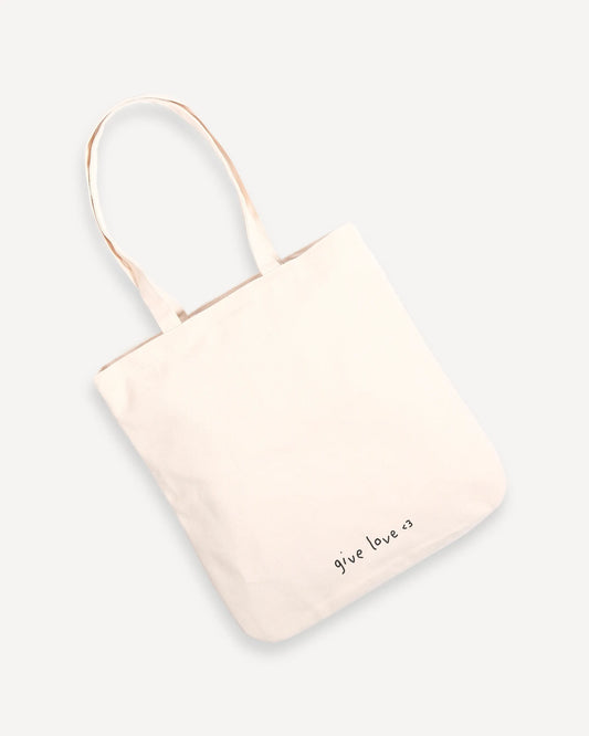 Totebag "give love <3"